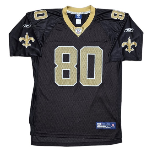 VTG New Orleans Saints #80 Jimmy Graham Jersey Sz XL Reebok NFL Equipment Black